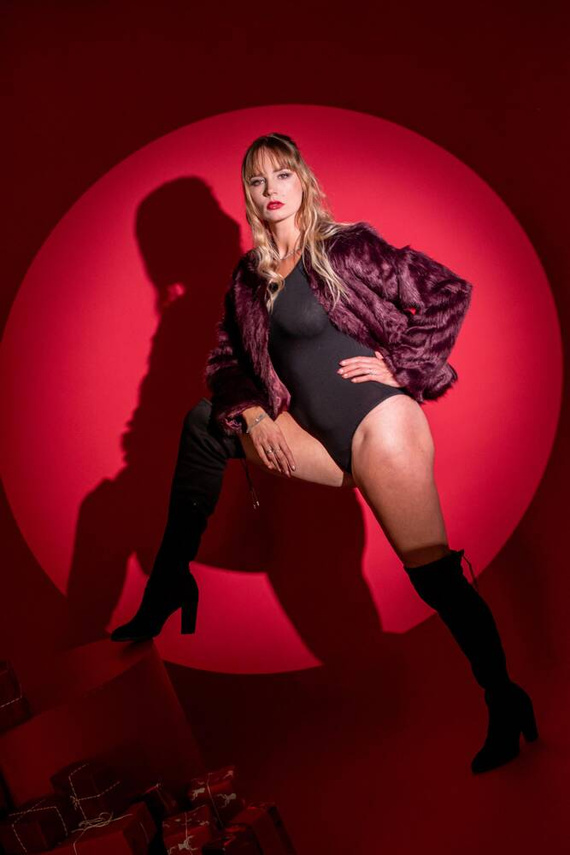 805 Chloe Langarm-Bodysuit für Damen von De Lafense - schwarz