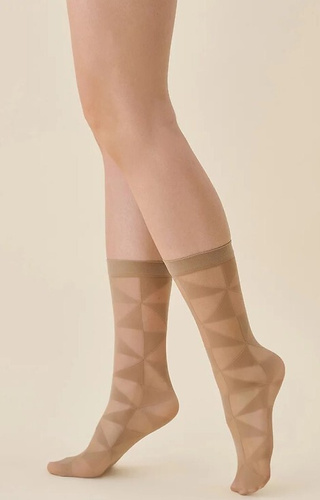 612 Syla Damensocken 20 den Gabriella - beige