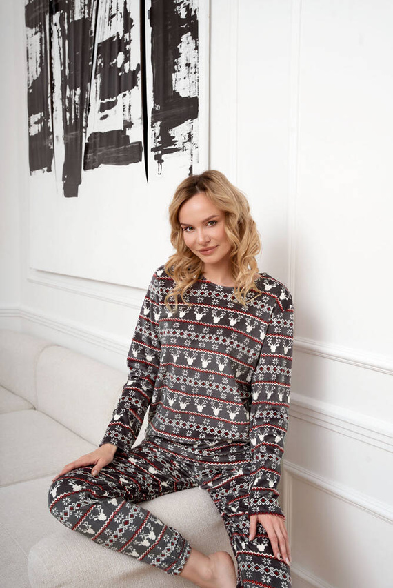 Island Fleece Damen Set Italian Fashion - Graphitdruck