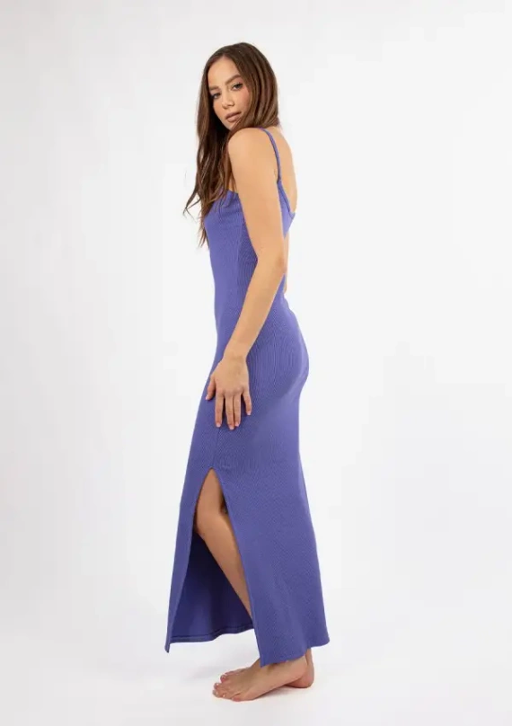 DK-K-P7 DKaren Baumwollkleid – Lila