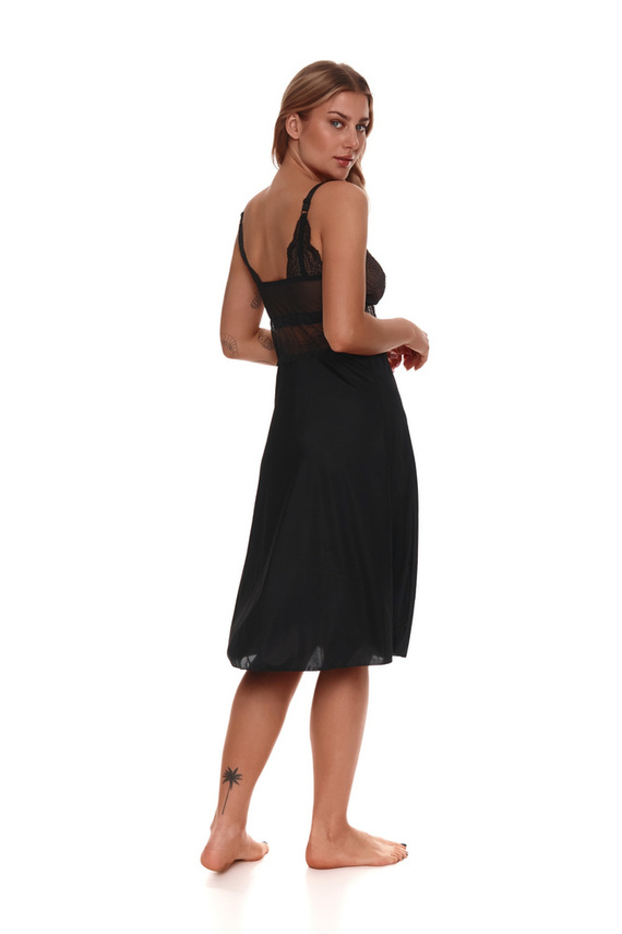 500 Big Lupoline Nachthemd - schwarz