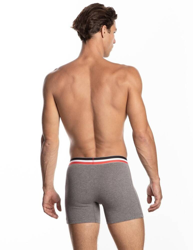 M-1052 SZG Herren Boxershorts Lama schwarz grau