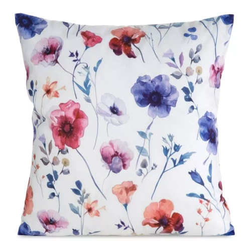 Kissenbezug 45x45 Mink 38 Eurofirany Samt Blumen dekorativ