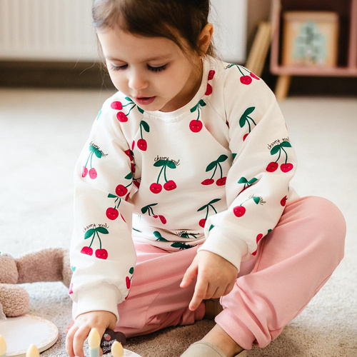 Kinder Sweatshirt Eevi Cherry Baumwolle weich bequem Alltag