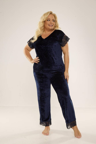 631 Milagros Damen-Schlafanzug Forex - navy blau