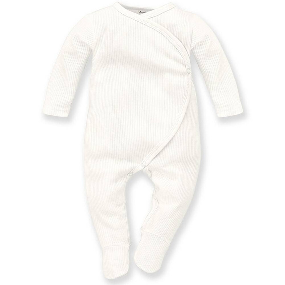 Lovely Day Pinocchio gebundener Babystrampler – ecru gestreift