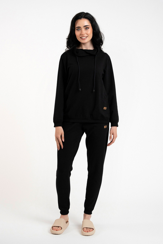 Malmo Bluse Damen Italienische Mode - schwarz