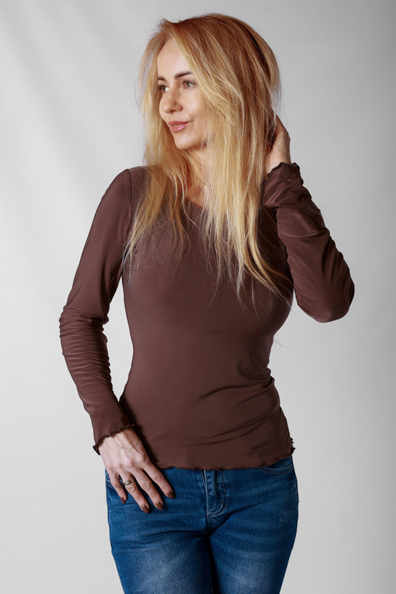 Bluse Selena Mirale aus Mikrofaser – figurbetonte Damenbluse