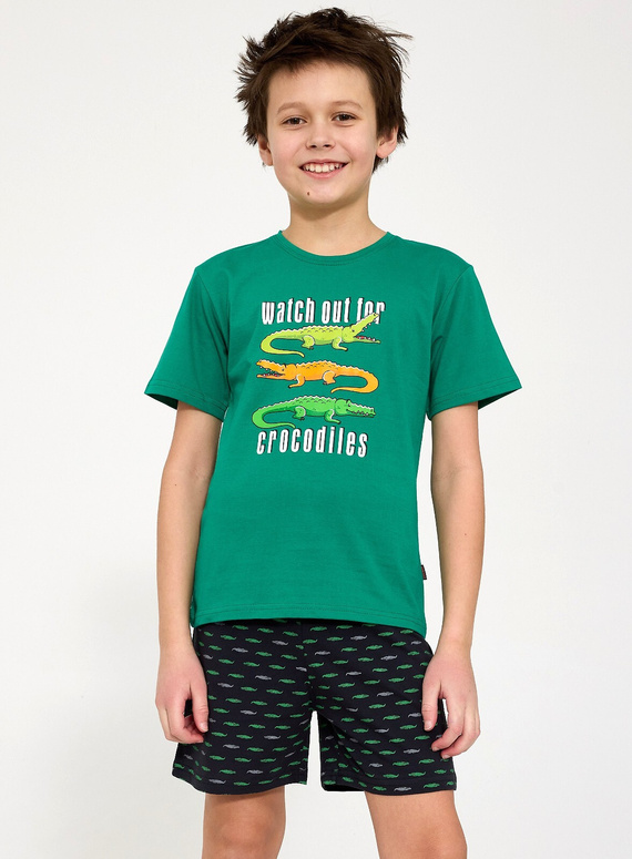 Jungen-Pyjama Cornette Young Boy 790/125 Crocodiles, 100 % Baumwolle