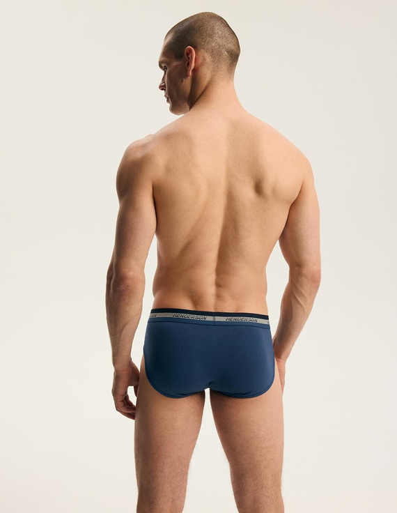 Henderson Far 45787 Herren-Slips 2er-Pack Baumwolle Grau und Jeans