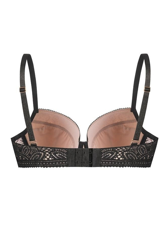 Desire Mefemi Push-up-BH – Schwarz und Beige
