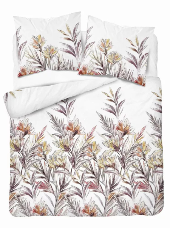 5504 B Baumwollbettwäsche Tropical Flowers Naturalis – Detexpol weiß