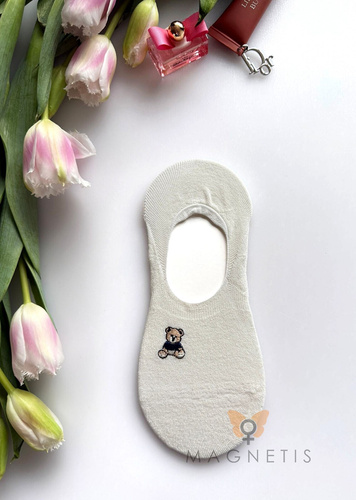 Magnetis YN-251132 – Damen Ballerina-Füßlinge aus Viskose mit Silikon