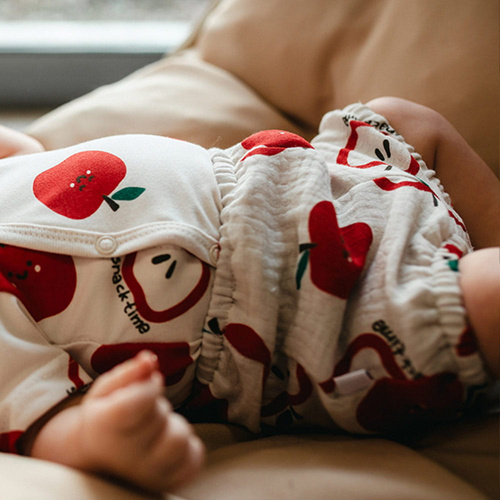 Baby Bloomers Eevi Snack Time Musselin Baumwolle ecru leicht