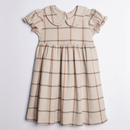 221167 Kiku Nicol elegantes Baumwollkleid kariert für Mädchen