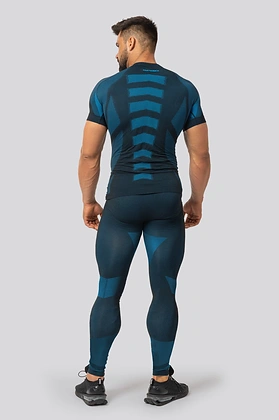 Brubeck Breeze 2.0 Herren Thermoshirt Nilit Breeze kurzarm Schwarz/Blau