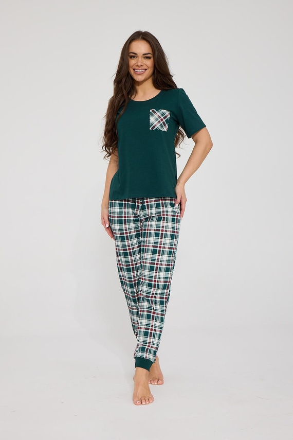 Damen-Pyjama Cornette 1105/497 Floris 2 Rosa 100% Baumwolle 3/4