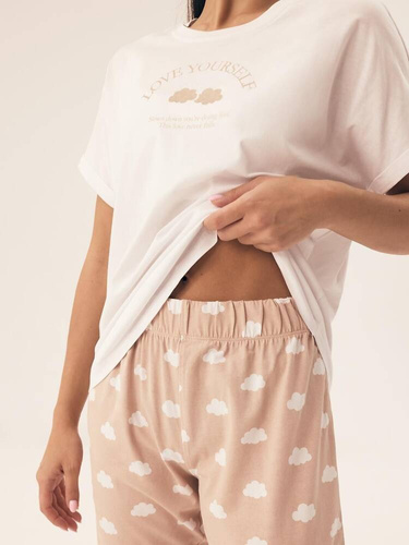 42646 Nubes Henderson Damenpyjama – Beige