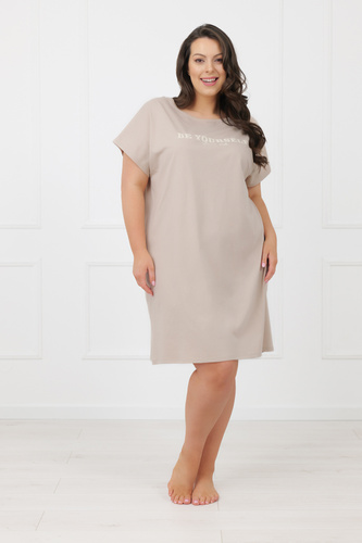 Damen Nachthemd Rima Italian Fashion 100% Baumwolle Kurzarm