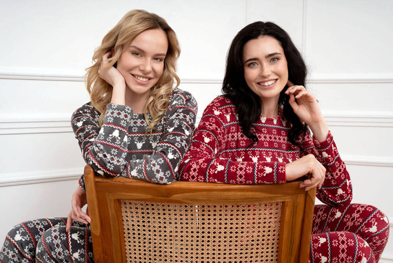 Island Fleece Damen Set Italian Fashion - Graphitdruck