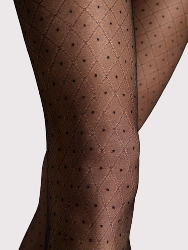 Strumpfhose Fiore Maribel G6130 20 den geometrisches Muster matt