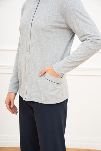 Alcest Männer lange Ärmel, lange Hosen Italienische Mode - navy blau