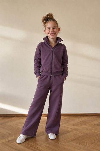 Kinder-Jogginganzug Leon Bambarillo Beige Baumwolle Mit Reißverschluss 95% Baumwolle