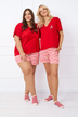 Kurzer Schlafanzug - rot
