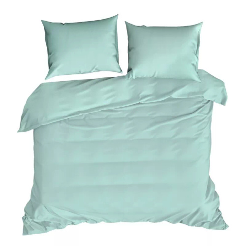 Bettwäsche MI aus Mikrofaser Eurofirany, weich, mit Reißverschluss, 100% Polyester, grün