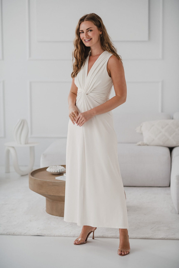 Loop Maxi Umstands- und Stillkleid Milk&Love Creme