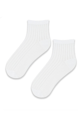 SB120 Jacquard Damensocken Noviti - weiß