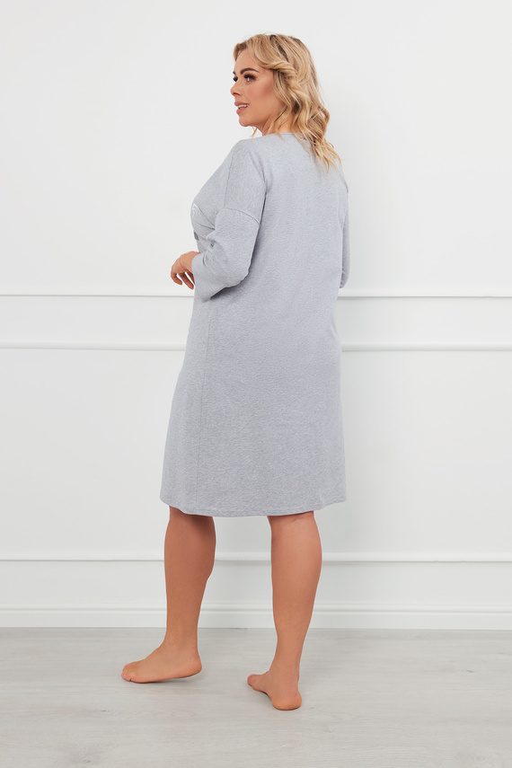 Ibena Nachthemd, 3/4 Ärmel Italian Fashion - melange 