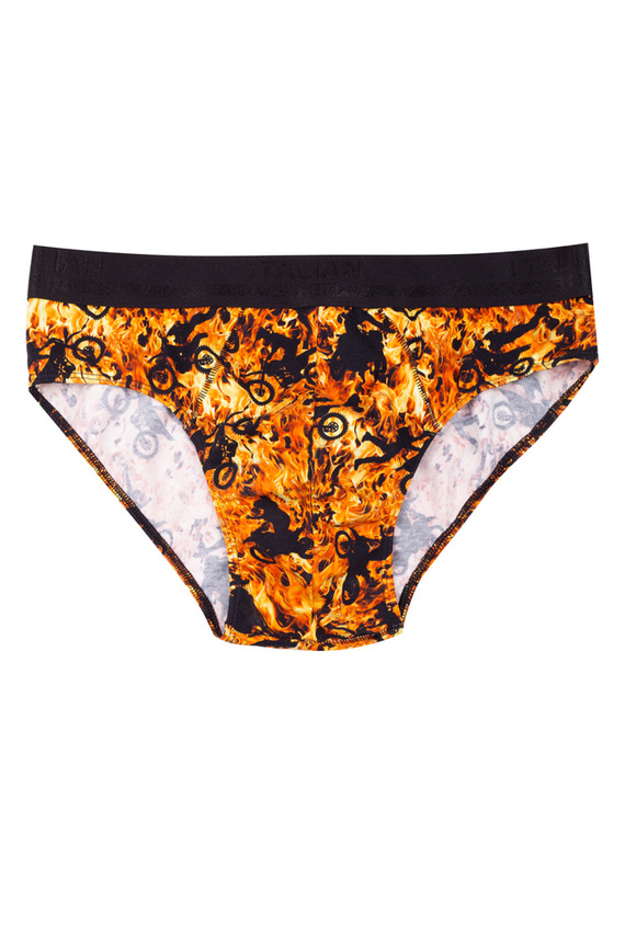 Caldo Herren-Slips Italian Fashion - Feuerdruck 