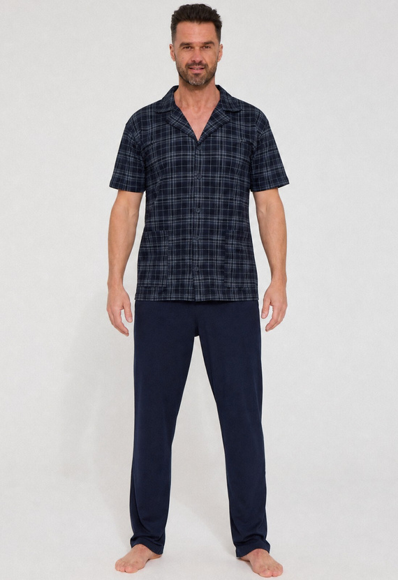 Herren-Pyjama Cornette 318/63 100% Baumwolle Kurzarm Langhose