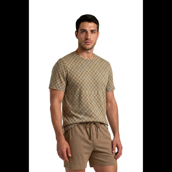 Sesto Senso 2723/02 Latte Herren Baumwoll-Pyjama Kurz 100% Baumwolle
