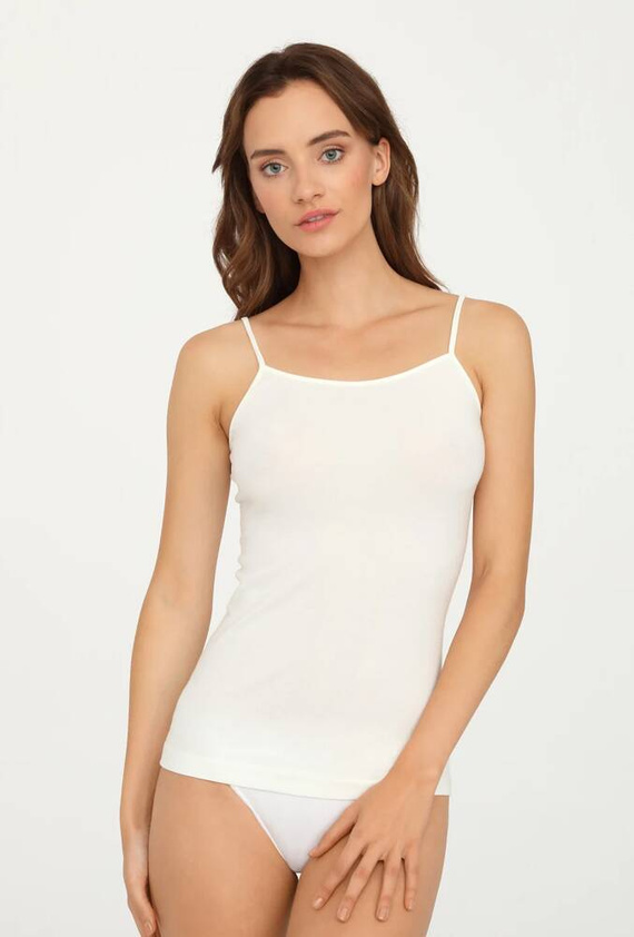 Gatta Camisole 42K 610 Damen Top nahtlos Mikrofaser dünne Träger