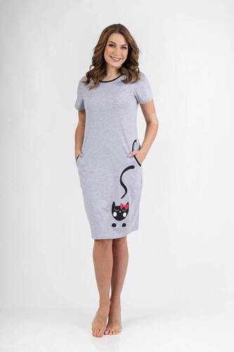 152 Regina Nachthemd – Grau