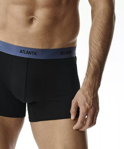 Herrenboxershorts Atlantic 6SMH-004 A6 schwarz – 6er-Pack, 95% Baumwolle, eng anliegend