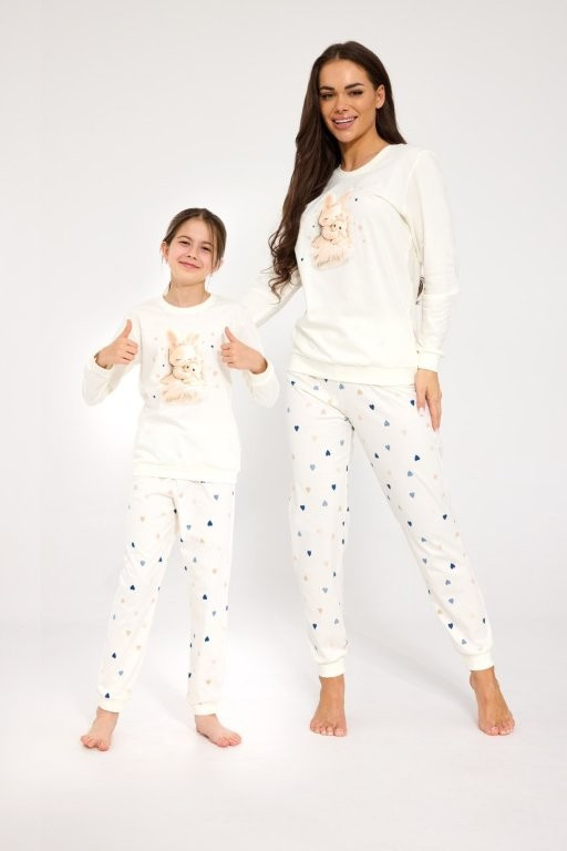 Mädchen-Pyjama Cornette 788/122 Kitty aus Baumwolle, Kurzarm, Shorts
