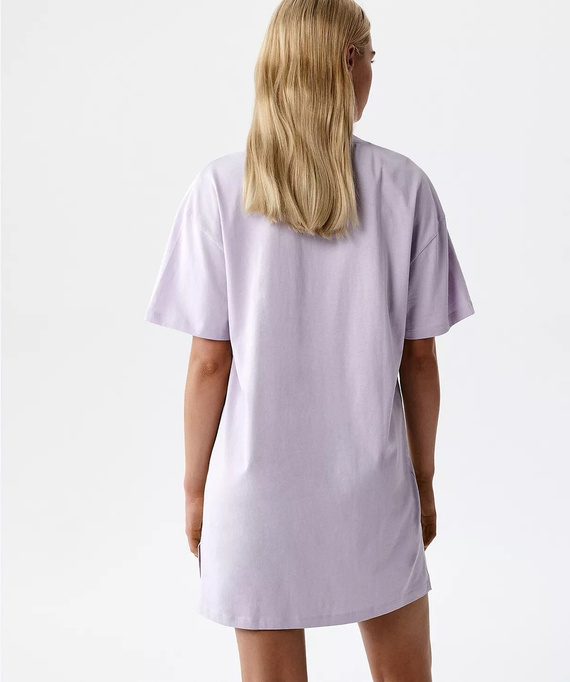 NLD-001 Damen Nachthemd 100% Baumwolle, lockerer Schnitt