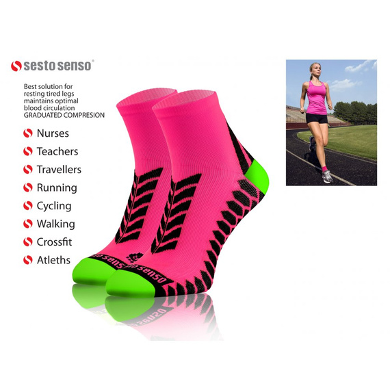 Sportsocken Sesto Senso Sportsocken, rosa