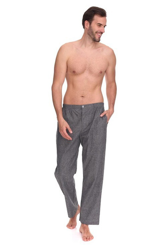 2535 Zeus Herren-Pyjamahose L&amp;L – Baumwolle, Melange, mit Taschen