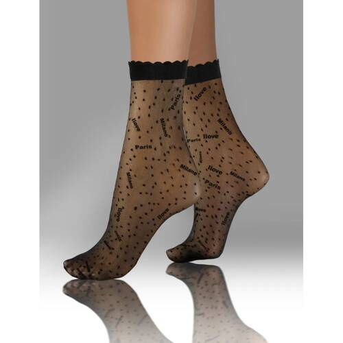 Sesto Senso Damensocken, Muster 09 Milano/Paris