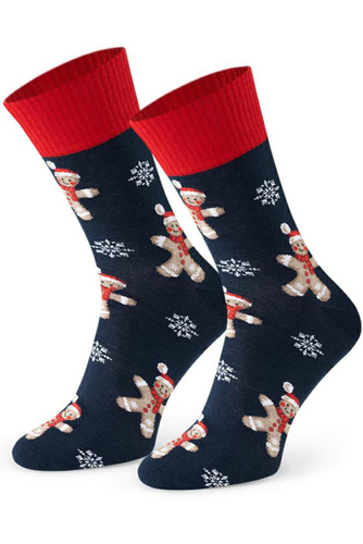 Art.136 Herren-Weihnachtssocken Steven Marineblau 169 – Weihnachtsmuster, Baumwolle