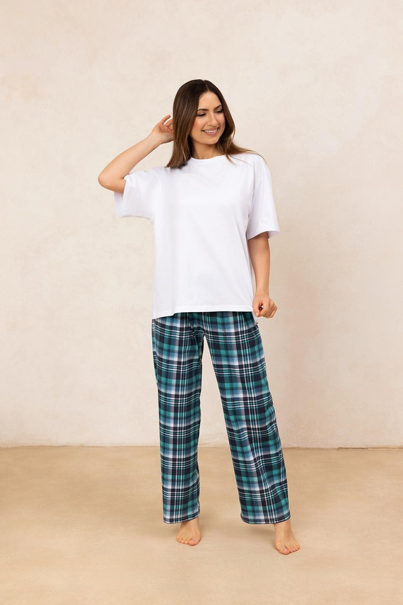 Regina Damen-Pyjama 725/25 grün – Baumwolle, kurze Ärmel, bequem und stilvoll