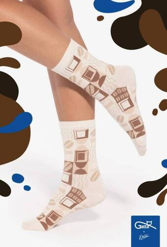 U04.WED Wedel Unisex Gatta Socken - weiß choco 03/14E