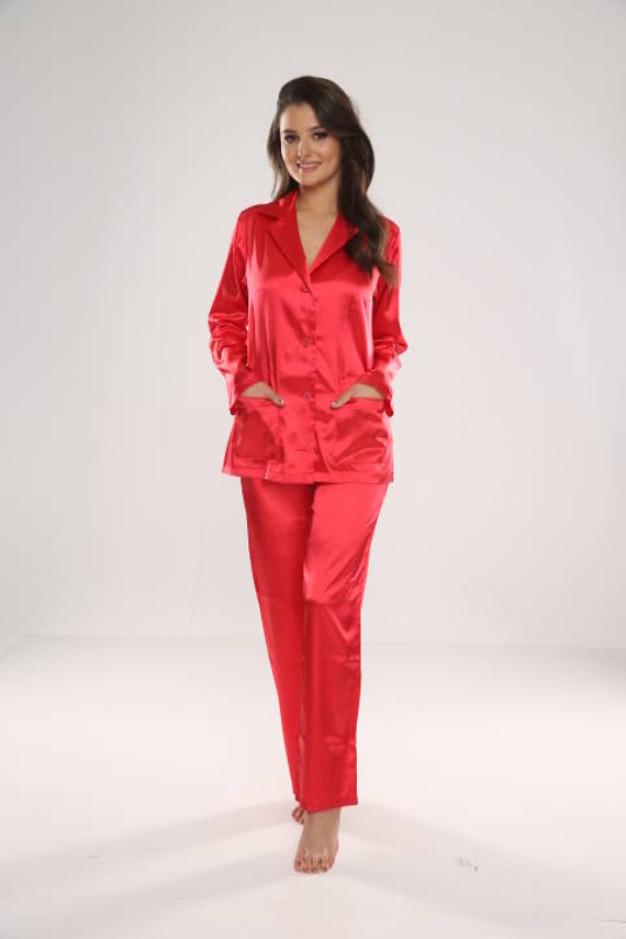 934 Classic Forex Damen Schlafanzug - rot