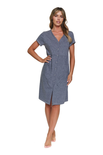 Umstandsbluse Doctor Nap 7547 100% Baumwolle Stillfreundlich Damen Dunkelgrau