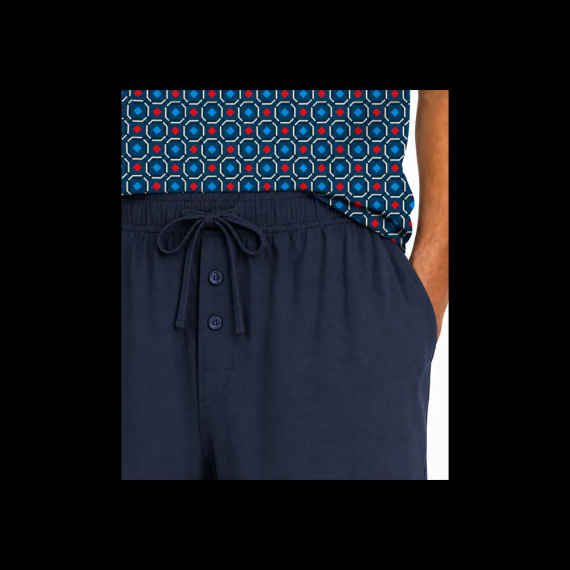Sesto Senso 2723/12 Granat Herren Baumwoll-Pyjama Kurz 100% Baumwolle
