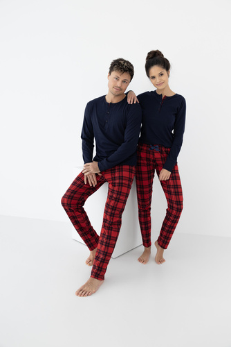 Yvette Sensis Damenpyjama – Marineblau